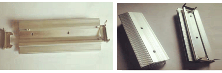 鋁合金散熱器PIN裝配前后 鋁合金散熱器PIN裝配前后